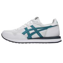 ASICS Tiger Runner 2 amortizuojantys žemi bėgimo bateliai Unisex Balti Žali sportbačiai 1203A612-101 37.5