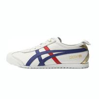 Onitsuka Tiger Mexico 66 Balti Tamsiai Mėlyni Raudoni Auksiniai Sportbačiai 1183B511-100 36 balta