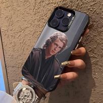 Hayden Christensen A-Anakin Skywalker telefono dėklas iPhone 16,15,14,13,12,11,Pro,XS,Max,Plus juodam saldainio matiniam smūgiams atspariam dangteliui iPhone11