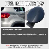 Kuro ir dujų bakelio užpildymo durelių dangtelis, skirtas Volkswagen VW Tiguan MK1 2008 2009 2010 2011 2012 2013-2018 5N0809857D 5N0809857