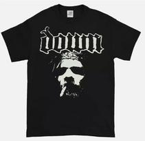 DOWN Juostos VEIDO Grafika Juodi Medvilniniai Marškinėliai Visų Dydžių S-4XL Unisex Marškinėliai S