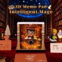 3D Pop-up Sticky Notes & Tear-off Memo Pad Calendar with Fox Design