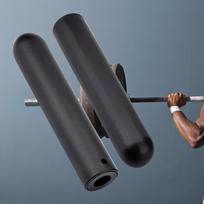 2 Pcs Barbell Bar Adapter Sleeves Accessories 25mm to 50mm Convert Weight 2  for Strength Fitness Style A