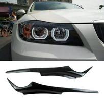 BMW 3 serijos E90/E91 Blizgios juodos priekinių žibintų vokeliai (2006-2011, 1 pora) No size specified