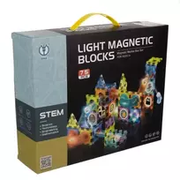 Magnetiniai blokai su šviesos trasa - 75 dalys