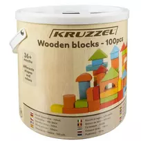 Medinės kaladėlės - Kruzzel (100 vnt.)