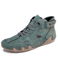 Retro Women's Boots New Simple Versatile Fashionable Wear-resistant Soft Soled Walking Shoes Comfortable Travel Flat Boots 36 armijos žalia spalva