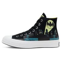 Converse 1970-ųjų aukšto aulo DC Patogūs kasdieniai aukšto aulo drobės Unisex Juodi ir geltoni 36.5