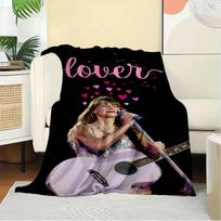 1 vnt. Taylor Swift spaudinio flanelinis pledas - Tinka visiems sezonams, puikiai tinka namams, kelionėms ar stovyklavimui - 061308 80cm x 120cm