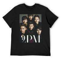 2PM T-Shirt luxury designer cotton graphic tees funny shirt cotton sweat shirts, men S juoda