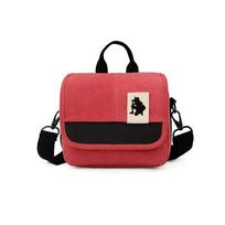 Canvas Camera Shoulder Bag For Canon R100 R10 R50 R8 R7 RP 250D 200D M200 M50 SX70 SX60 Nikon ZFC 18-55mm Lens Case Bag raudona