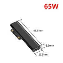 Microsoft Surface Pro X 8 7 6 5 4 3 Go Book į USB Type-C PD adapteris Planšetinio kompiuterio greito įkrovimo kištukas Konverteris Įkroviklio adapteris