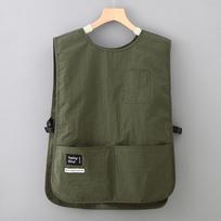 Japanese Style Waterproof Stain-Resistant Apron for Baking, Catering, and Nail Technicians raudona