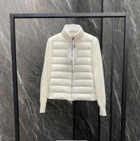 Pure Original 9-Grid Knitted Wool Sleeve Spliced 90% Down Stand Collar Lightweight Jacket M (100-120 lbs) balta