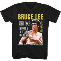 Bruce Lee kovos menininkas Pralaimėjimas yra proto būsena Vyriški marškinėliai trumpomis rankovėmis Vintažinio stiliaus grafiniai marškinėliai S juoda