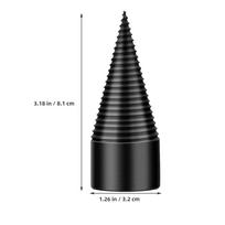 1 komplektas 50 mm medienos apdirbimo grąžtų iš grūdinto plieno malkų grąžtų, skirtų efektyviam rąstų skaldymui, neslystantiems grioveliams, dailidės rankai