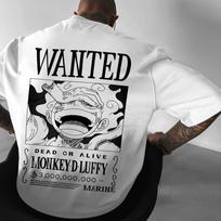 Naujausi spausdinti Anime One Piece vyriški ir moteriški marškinėliai vaikams Madingi laisvalaikio trumparankoviai viršutiniai drabužiai 4XL