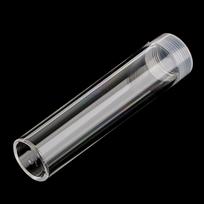 10Pcs 25mm Protective Tube Holder Clear Round Cases Coin Storage Boxes