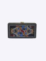 European & American Rhinestone Poker Card Evening Crossbody Bag juoda