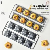 8-Cavity Capybara Non-stick Cake Mold