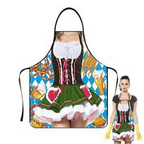 The Munichs Oktoberfest Funny Apron Sexy Lady Kitchen Cooking Bodycon Apron Beer Festival Adult Cozinha Tablier Cuisine Pinafore