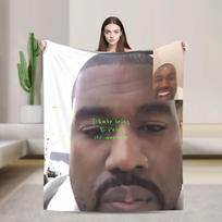 Kanye West Graduation Bear Blanket  Warm Soft Aesthetic Plush Throw Blanket For Couch Bed Decorative Flannel Bedspread Bed Cover 30x40in