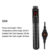 50-500W Akvariumo šildymo strypas Ištraukus iš vandens išjungiamas Reguliuojamas panardinamas akvariumo šildytuvas su siurbtuku LCD ekranu Skaitmeninis