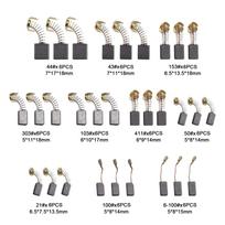 60Pcs Electric Motor Carbon Brushes Electric Hammer Drill Replacement Graphite Brush    For Angle Grinders Power Tool 10 Sizes