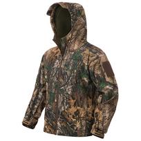 Vyriška Soft Shell vandeniui atspari kamufliažinė medžioklinė striukė šilta vilnos pamušalu su gobtuvu. US XL juoda ruda spalva