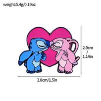 European and American film and television interstellar baby Stitch metal badge Stitch Angel alloy brooch accessory pin