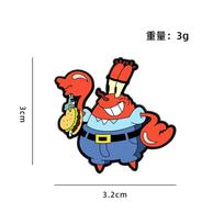 Cute Cartoon Anime SpongeBob SquarePants Series Badge Crab Boss Octopus Brother - Patrick Star Anime Character Brooch