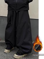 Velvet-Lined Ski Pants: Warm, Wear-Resistant, Loose-Fit for Cold Weather & Mountaineering L