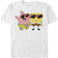 Nickelodeon Big & Tall Spongebob Squarepants Pat Bob Love Men's Tops Short Sleeve Tee Shirt S balta