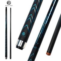OKHEALING Anglies Pluošto Biliardo Lazda (Juodosios technologijos Mažo nukrypimo Pro Taper Biliardo Kliūnas 12,4 mm Antgalis, Uni-loc Jungtis 147 cm, Žaidimo Kliūnas) 12.9mm black