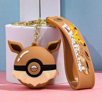 Naujos Pokémon figūrėlės Eevee Animacinis raktų pakabukas Mielas Elfo kamuoliukas Lėlė Vyras Moteris pora Kuprinės Pakabukas Aksesuaras Dekoracija Žaislas Dovana
