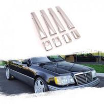 Chromuotas durų rankenos dangtelis MERCEDES W124 E klasės E280 E320 E420 E500 84-95 W gray