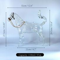 [Premium Horse Decanter] Premium Horse Decanter | High-End Gift, 1000ml/37oz, Whiskey Bottle, Borosilicate Glass, Home Decor 1100ml/37oz