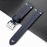 Watch Band for Omega X Swatch Joint MoonSwatch Strap for Seamaster 300 Men Women 20mm Nylon Canvas Curved End Wrist Bracelet 18mm mėlyna