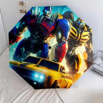 1 vnt. Automatiškai susilankstantis skėtis - „Transformers“ raštas, Nešiojamas ir sulankstomas dizainas su 8 šonkauliais, Kalėdinės ir gimtadienio dovanos įvairiaspalvis