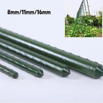 2 vnt. 8–16 mm augalų atramos Sodo stulpelis Plastiku dengtas plieninis vamzdis 55 cm Atrama lipančioms gėlėms, vaisiams, daržovėms 8mm x 55cm