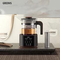 GREENIS stiklinis elektrinis arbatos virimo aparatas ir garintuvas