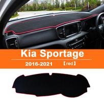 Car Dashboard Sun Shade Mat trument Desk Non-slip Pad For Kia Sportage 4 QL 2016 2017 2018     Accessories LHD Black Side