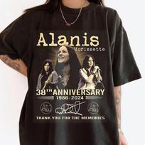 Alanis Morissette 90s T-Shirt, Alanis Morissette The Triple Moon Tour 2024 Unisex T-Shirt M