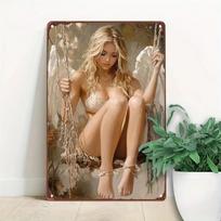 Anime Metalinis skardinis ženklas Sienos menas Retro namų dekoras Vandeniui atsparus aliuminio sienos dekoras 20x30cm