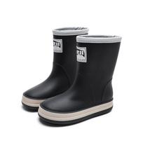 HeliSha Kids' All-Season Mid-Calf Rain Boots for Girls and Boys - Fashionable Outdoor Water Shoes 160mm fits 22-23 smėlis