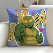 cartoon Teenage Mutant Ninja Turtles Cushion Cover Soft & Easy-Wash Pillow Case – Versatile for Couch, Bed, Travel and Office 30cmx30cm