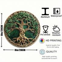 Vintage Metal Tree of Life Wall Art Mandala Decor For Living Room Bedroom Porch 20x20