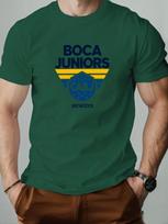 Vyriški medvilniniai marškinėliai Boca Juniors vasariniai apvalia kaklo iškirpte trumpomis rankovėmis su grafika kvėpuojantys madingi kasdieniai marškinėliai S