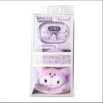 Belaidės „Bluetooth“ ausinės Hello Kitty su animacinio filmuko dėklu ir monetų pinigine