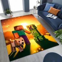 Animacinis S-Sandboxs 3D žaidimo kilimas miegamajam, svetainei, sofai, namų durų kilimėlio dekoras, didelis neslystantis grindų kilimėlis vaikams žaisti, dovana 40x60cm( 15x23in )